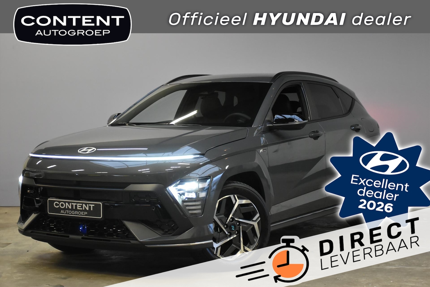 Hyundai Kona - 1.6 GDI HEV DCT N-Line MY 26 I Inruilvoordeel! - AutoWereld.nl