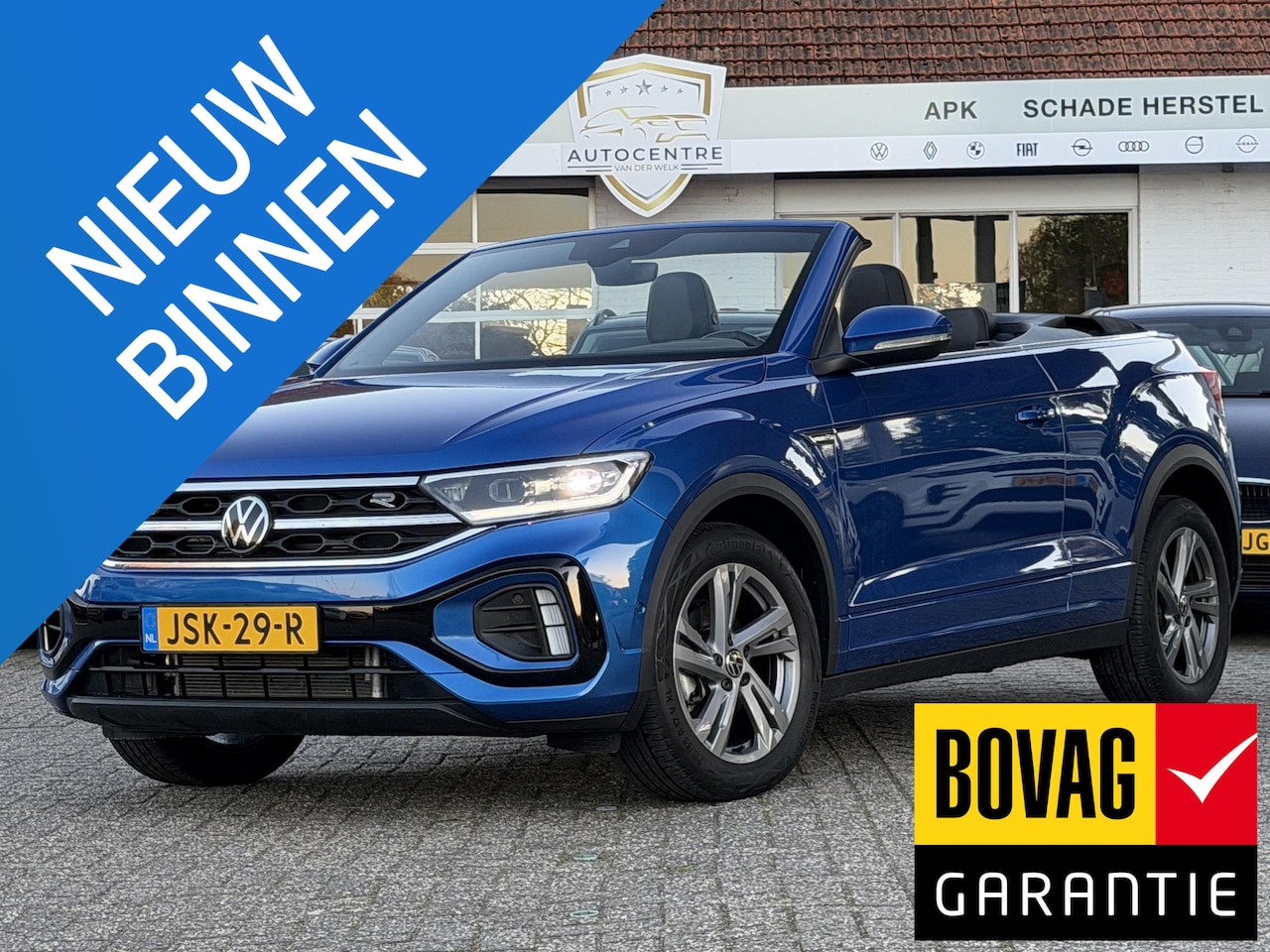 Volkswagen T-Roc Cabrio - 1.5 TSI R-Line NAVI | KLIMA | RACING BLUE | BOVAG !! - AutoWereld.nl