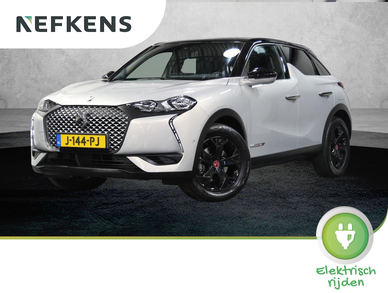 DS 3 Crossback - Performance Line 50kWh 136PK | 1ste eigenaar | 3 FASE | Camera | LEER/Stof | Stoelverwarmi - AutoWereld.nl
