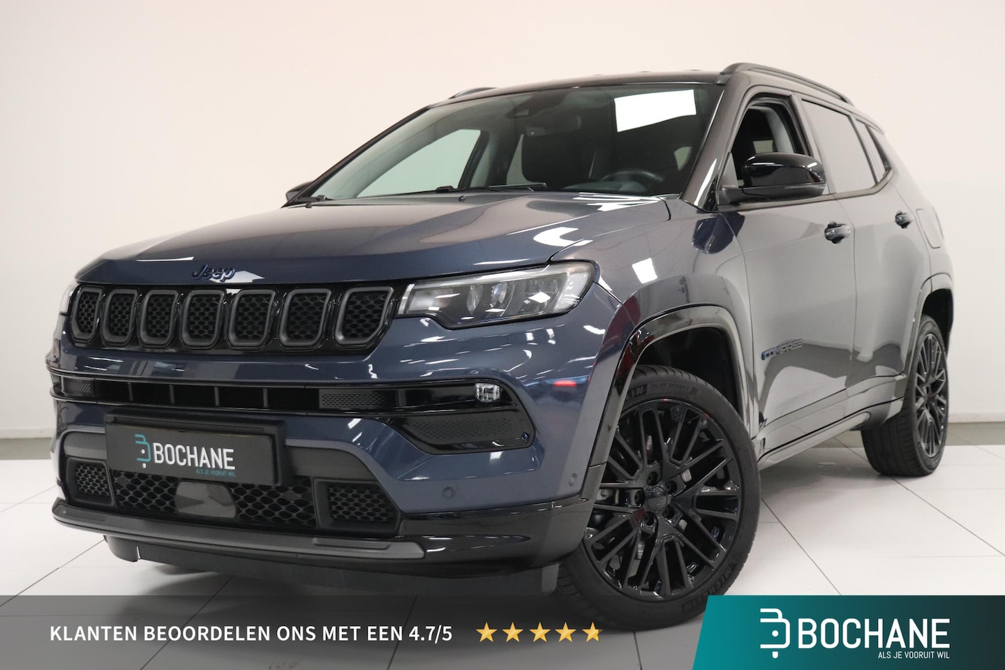 Jeep Compass - 4xe 240 Plug-in Hybrid Electric Trailhawk | Camera | Leder | 19"Lichtmetaal | Elektr. Acht - AutoWereld.nl