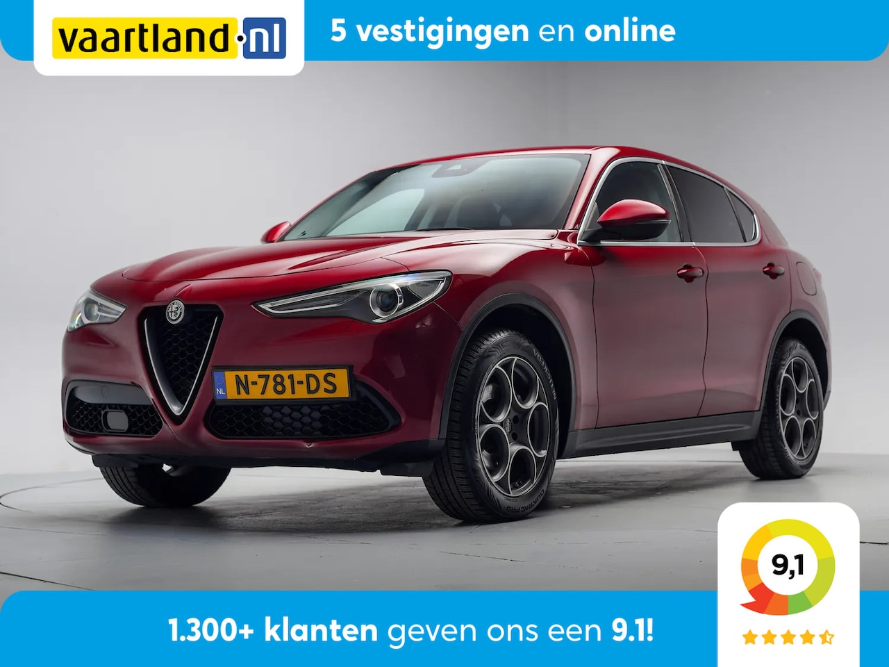 Alfa Romeo Stelvio - Q 4 2.0 T 280Pk AWD Super Aut [ Leder Memory Stoelverwarming ] - AutoWereld.nl