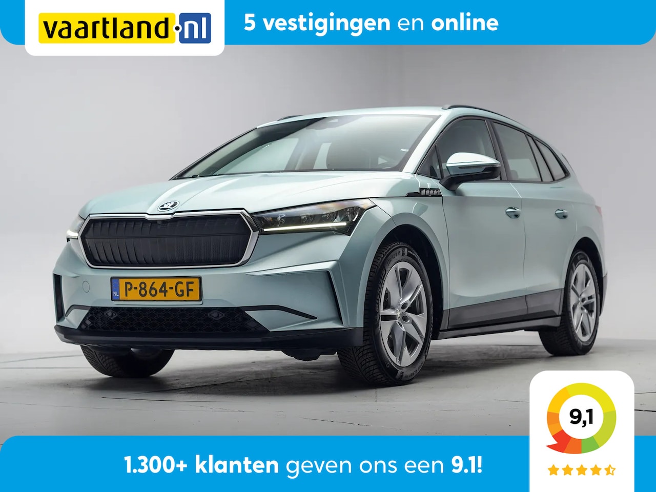 Skoda Enyaq iV - 60 [ LED Navi Lane departure Half leder ] - AutoWereld.nl