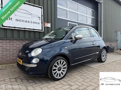 Fiat 500 - 1.2 Lounge Cabrio|Airco|Bleu&me|Leder|PDC|APK nieuw|