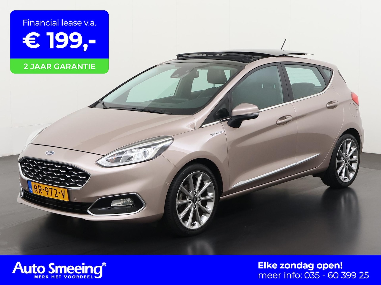 Ford Fiesta - 1.0 EcoBoost Vignale | Panoramadak | Stoel/Stuurverwarming | Camera | Zondag Open! - AutoWereld.nl