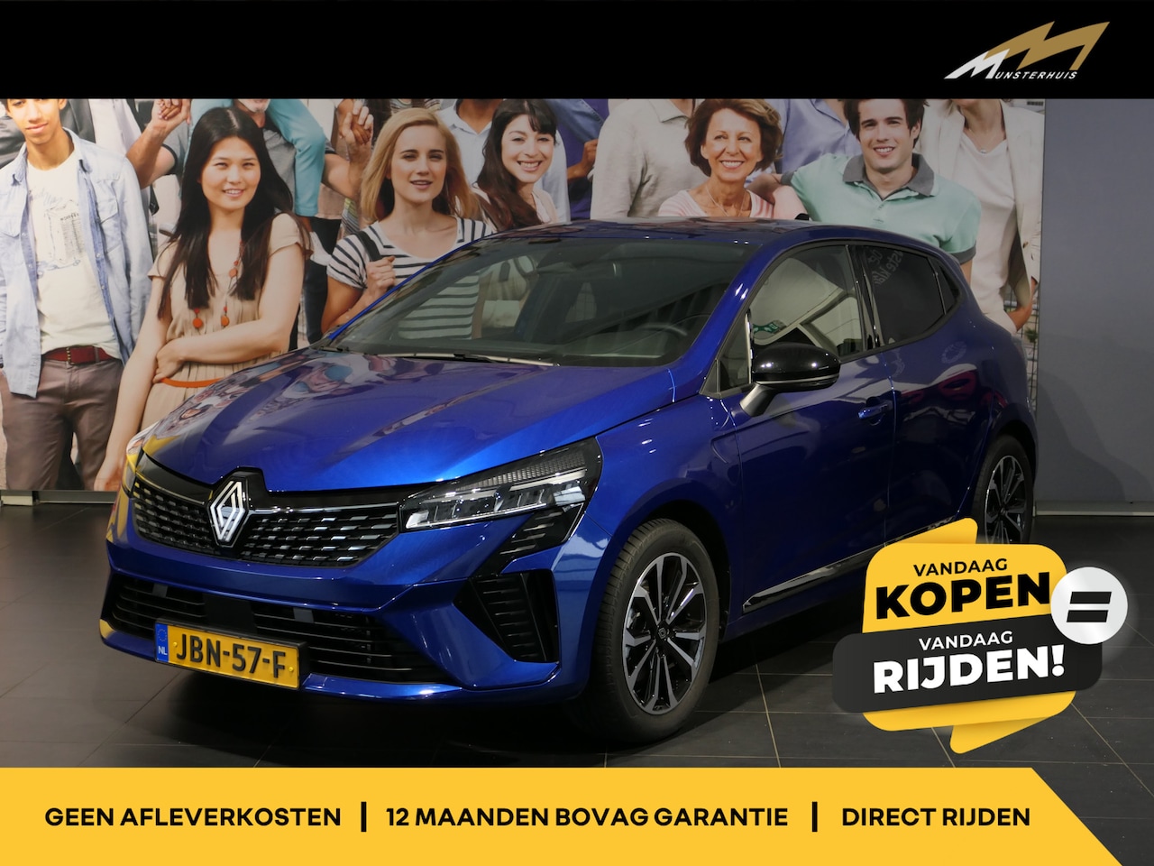 Renault Clio - 1.6 E-Tech Full Hybrid 145 techno - Occasion Lease vanaf €429 p/m - Camera - Apple carplay - AutoWereld.nl