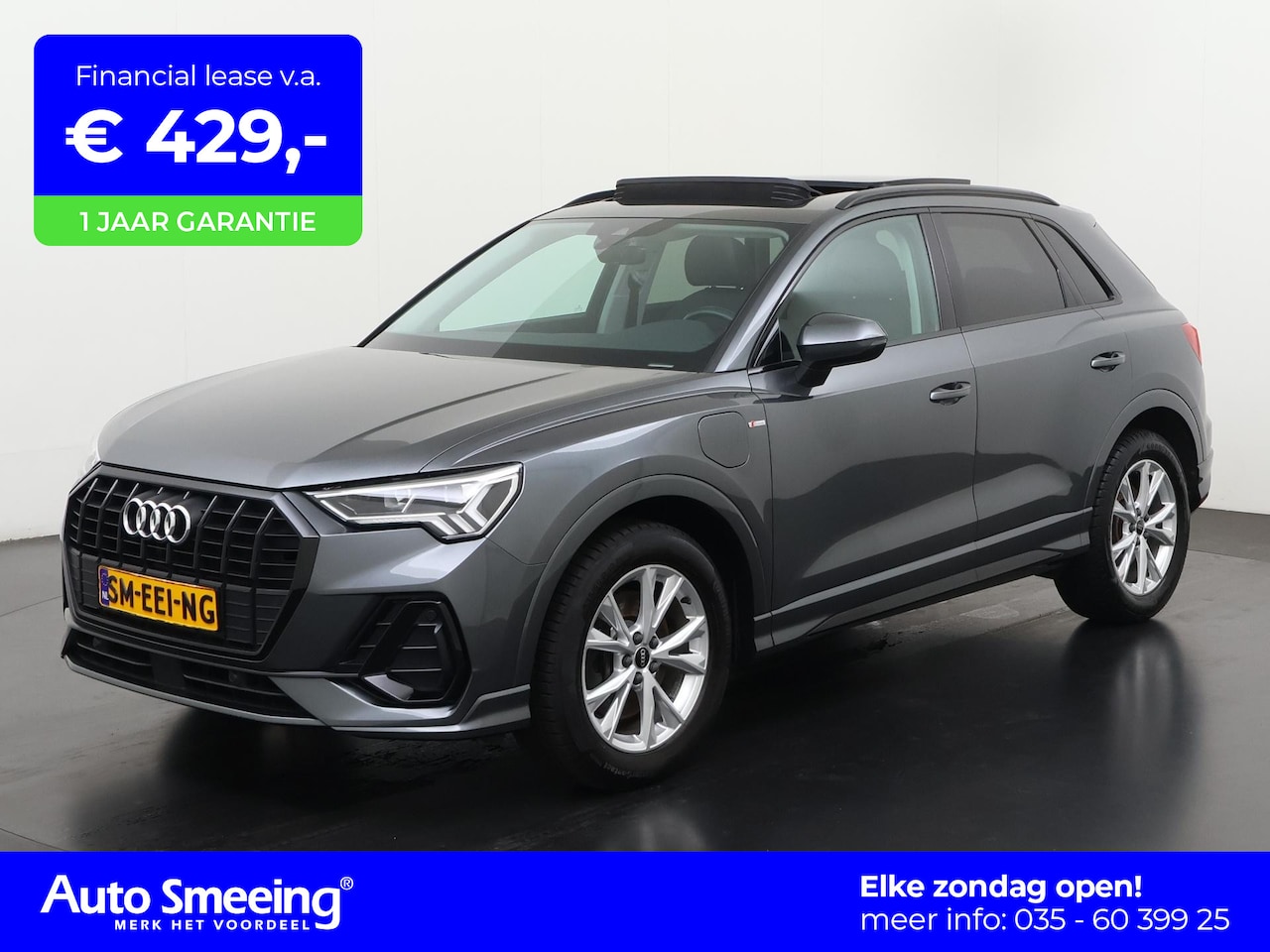 Audi Q3 - 45 TFSIe S Line Black optiek | Panoramadak | Leder | Camera | Zondag Open! - AutoWereld.nl
