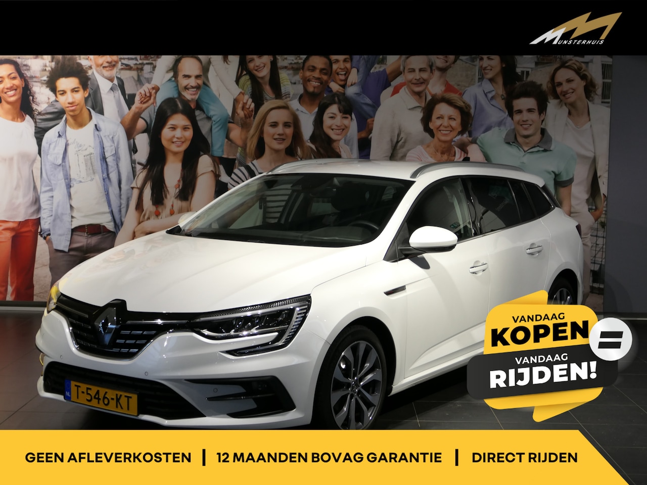 Renault Mégane Estate - 1.3 TCe 140 Techno - Occasion Lease vanaf €444 p/m - AUTOMAAT! - Camera - Sensor v+a - Cru - AutoWereld.nl