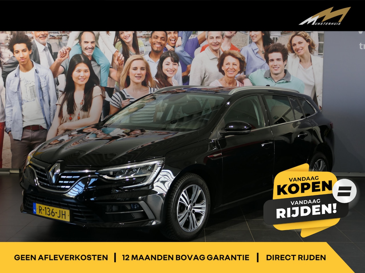 Renault Mégane Estate - 1.3 TCe Intens - Dealer onderhouden! - Headup display - Parkeerassistent - Allseasons - St - AutoWereld.nl
