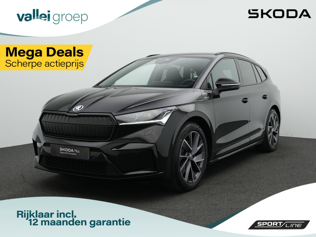 Skoda Enyaq iV - 80 Sportline Business 204 pk | Matrix LED | Stuur-/stoelverwarming | Achteruitrijcamera | - AutoWereld.nl