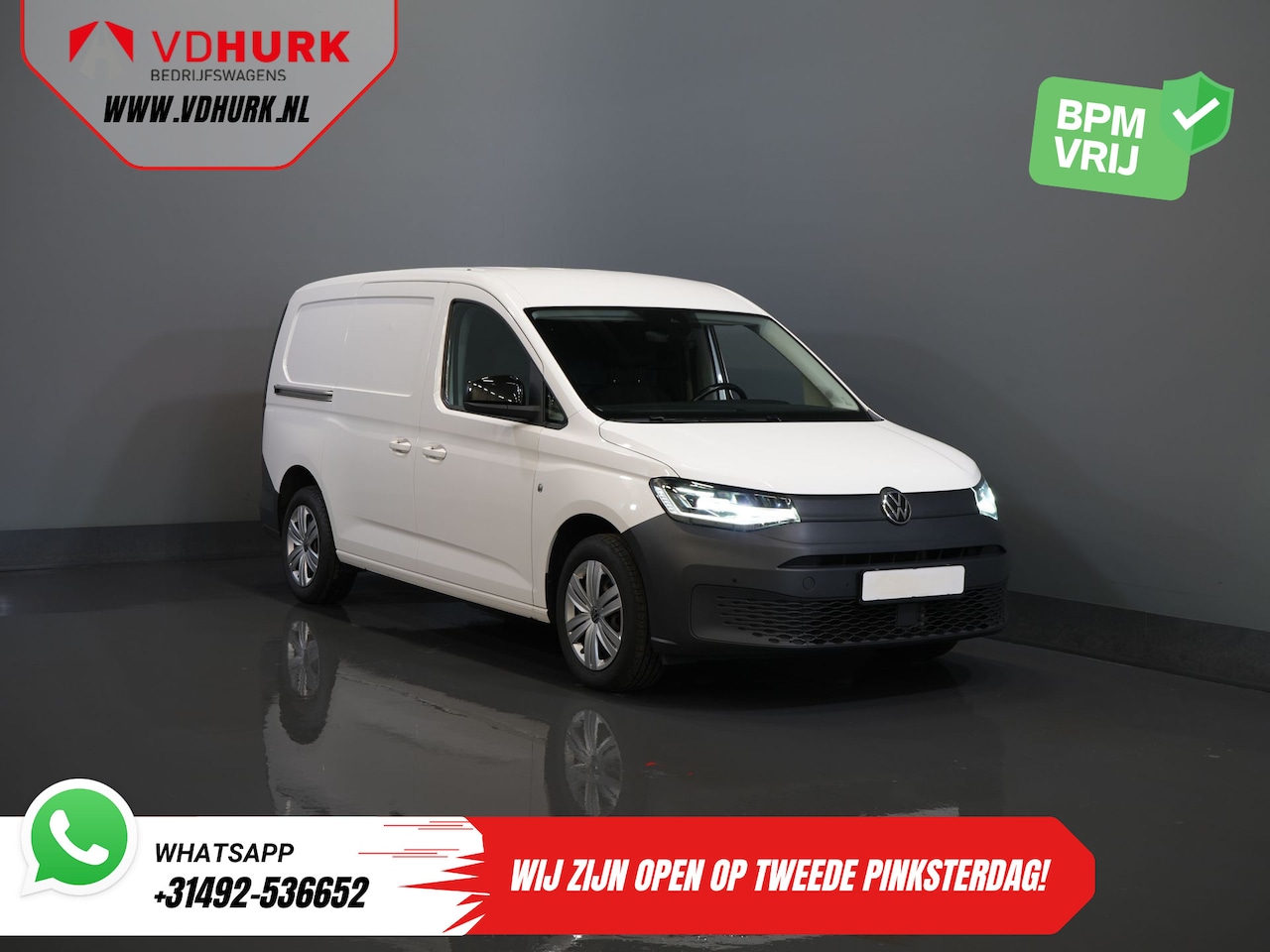 Volkswagen Caddy Cargo Maxi - 2.0 TDI 125 pk DSG Aut. Adapt.Cruise/ LED/ Carplay/ Standkachel/ Stoelverw./ PDC - AutoWereld.nl