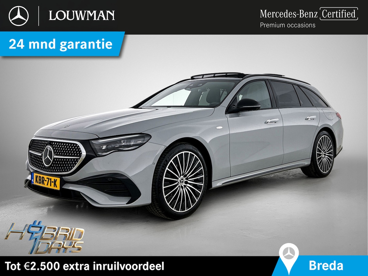 Mercedes-Benz E-klasse Estate - 300 e AMG Line AMG | Night Pakket | Luchtvering | Lederen beklediing | MBUX Superscreen | - AutoWereld.nl