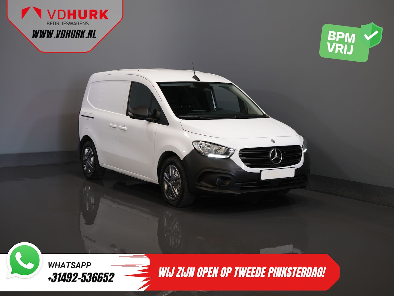 Mercedes-Benz Citan - 110 CDI Aut. 2x schuifdeur/ Inrichting/ Stoelverw./ Carplay/ Camera/ Cruise/ Trekhaak/ Air - AutoWereld.nl
