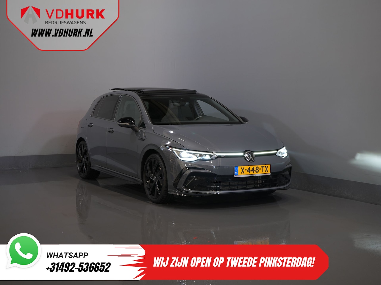 Volkswagen Golf - 1.5 eTSI 150 pk R-Line (DEMO) NL Auto/ Pano/ Adapt.Cruise/ LED/ Black Pack/ Virtual Cockpi - AutoWereld.nl