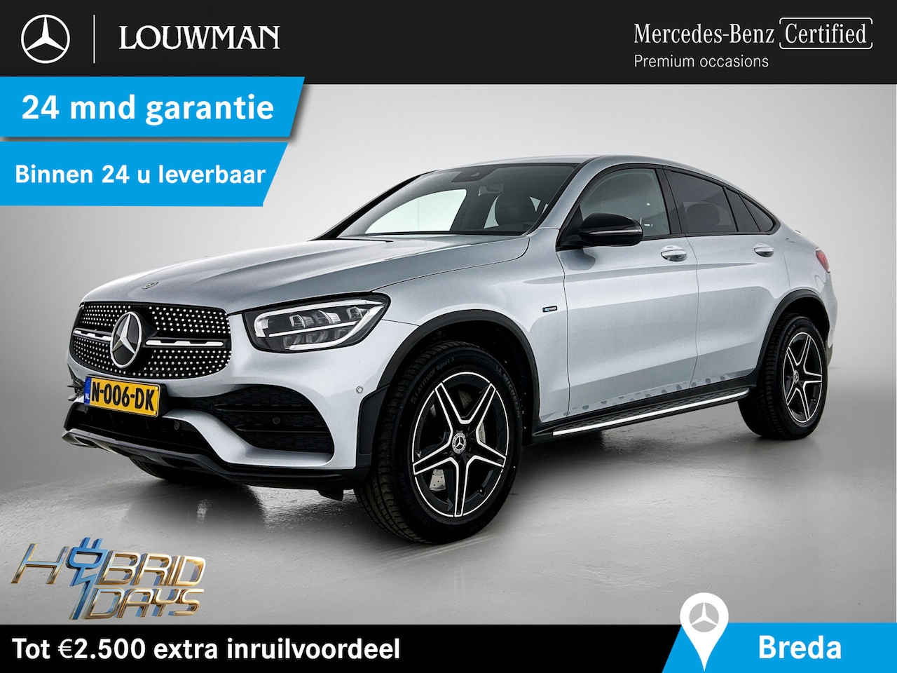 Mercedes-Benz GLC-klasse Coupé - 300 e 4MATIC Business Solution AMG | Achteruitrijcamera | Apple CarPlay | Treeplanken | Sp - AutoWereld.nl