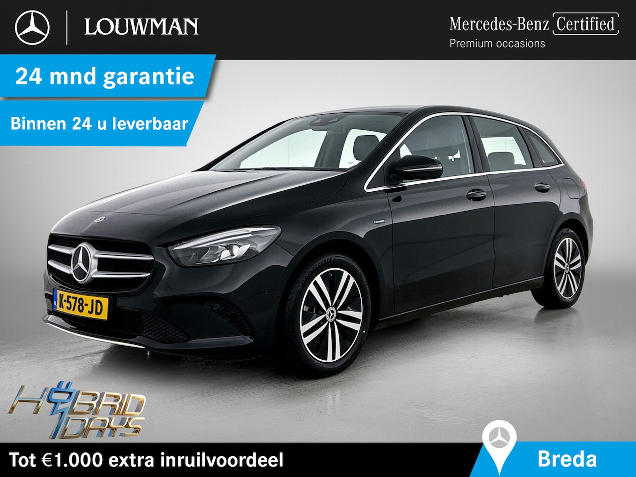 Mercedes-Benz B-klasse - 250 e Business Solution Luxury Limited Trekhaak | Ledkoplampen | Sfeerverlichting | Achter - AutoWereld.nl