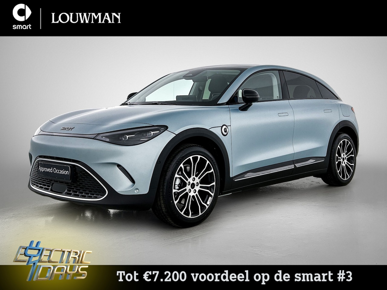 Smart #3 - Premium 66 kWh VAN € 44.055 NAAR € 36.845 | Electric Days - AutoWereld.nl