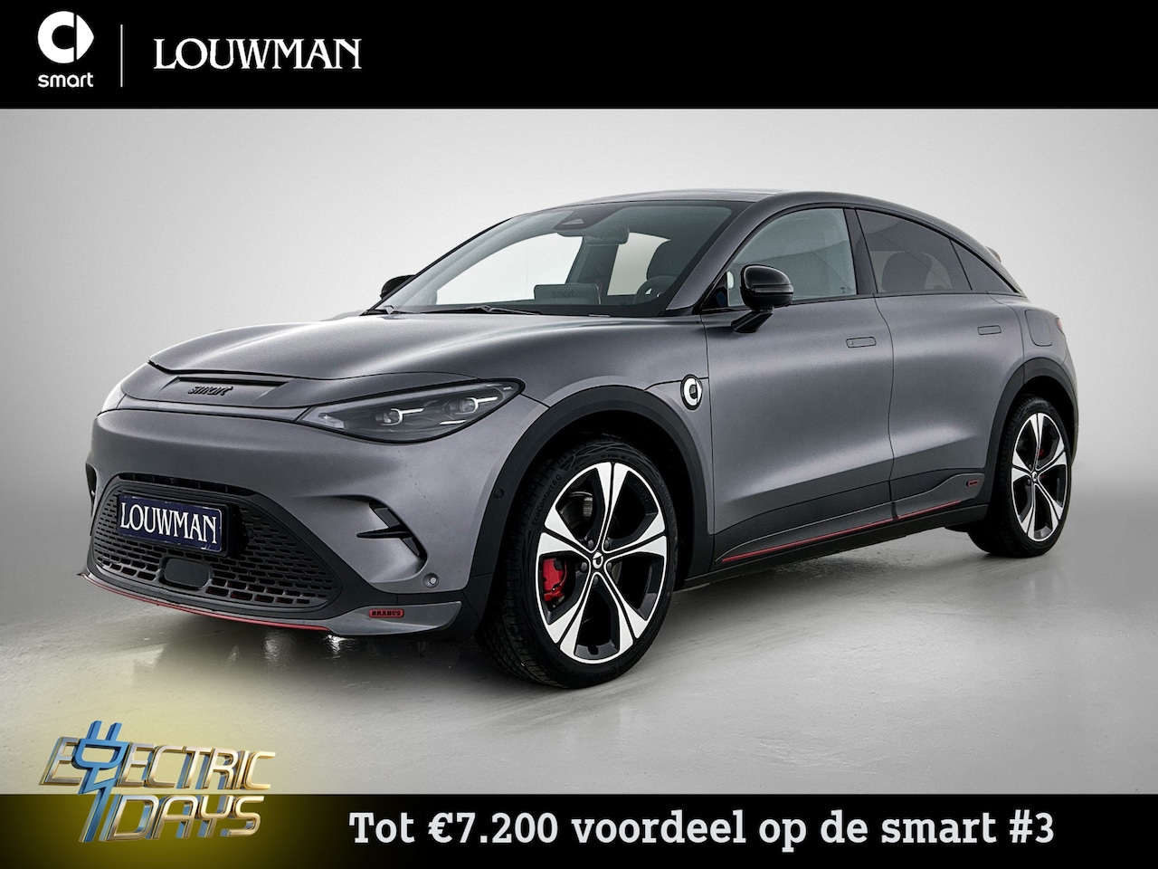 Smart #3 - BRABUS 66 kWh | VAN € 48.895 naar €41.685 | Electric Days - AutoWereld.nl
