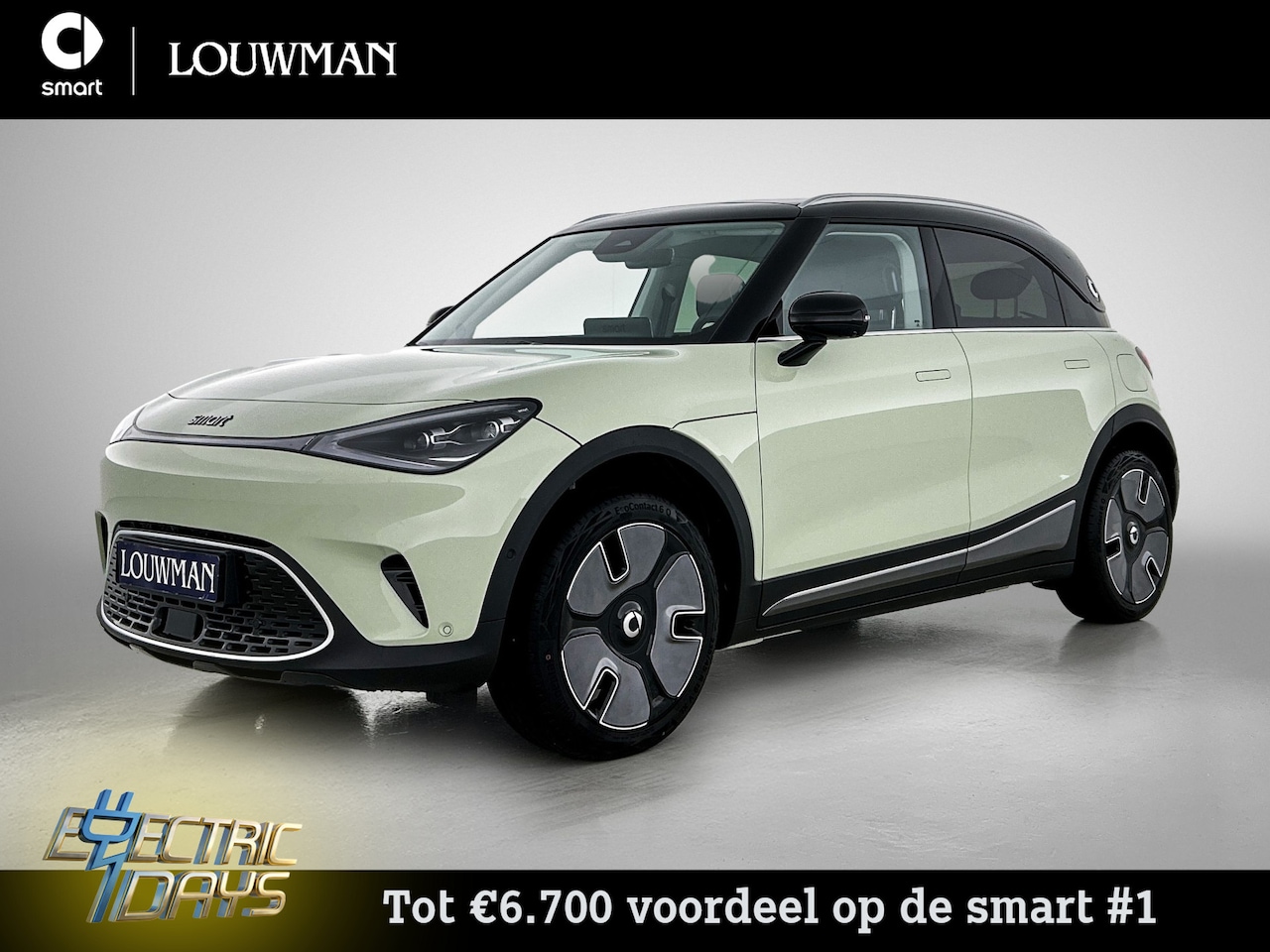 Smart #1 - Premium 66 kWh | VAN € 42.520 NAAR € 35.810 | Electric Days - AutoWereld.nl