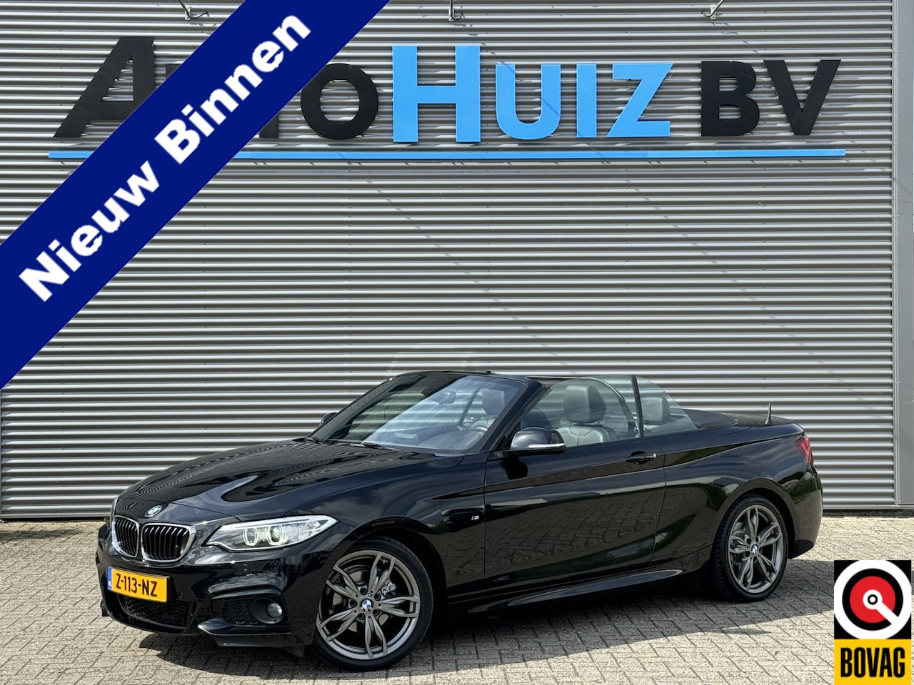 BMW 2-serie Cabrio - 218i High Executive M Sport 18 inch Xenon Lederen interieur PDC Navigatie Stuurverwarming - AutoWereld.nl
