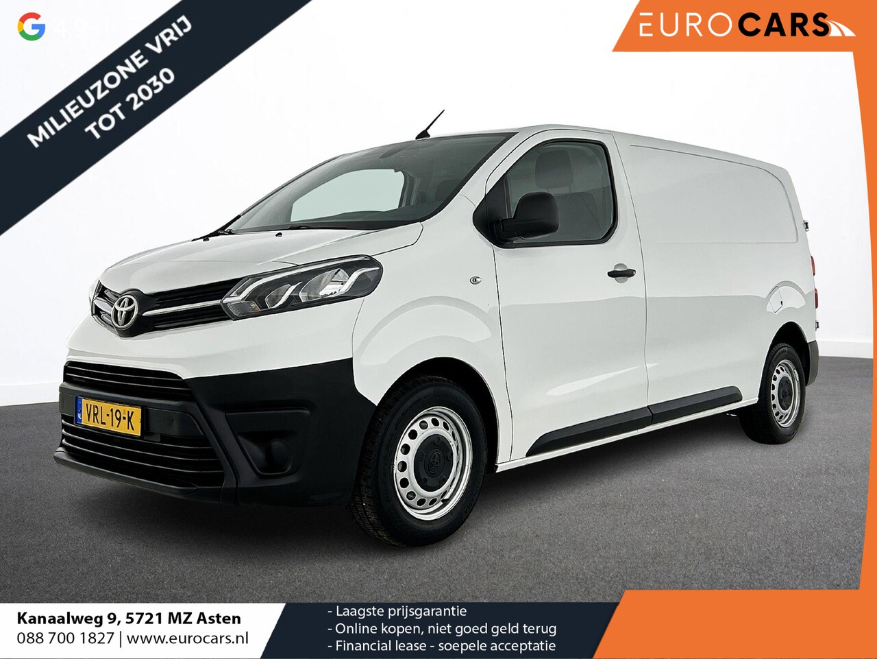 Toyota ProAce Worker - 2.0 D-4D Live 2.0D 145 pk Airco Carplay Navi Cruise Control 3-Zits 39000 km - AutoWereld.nl