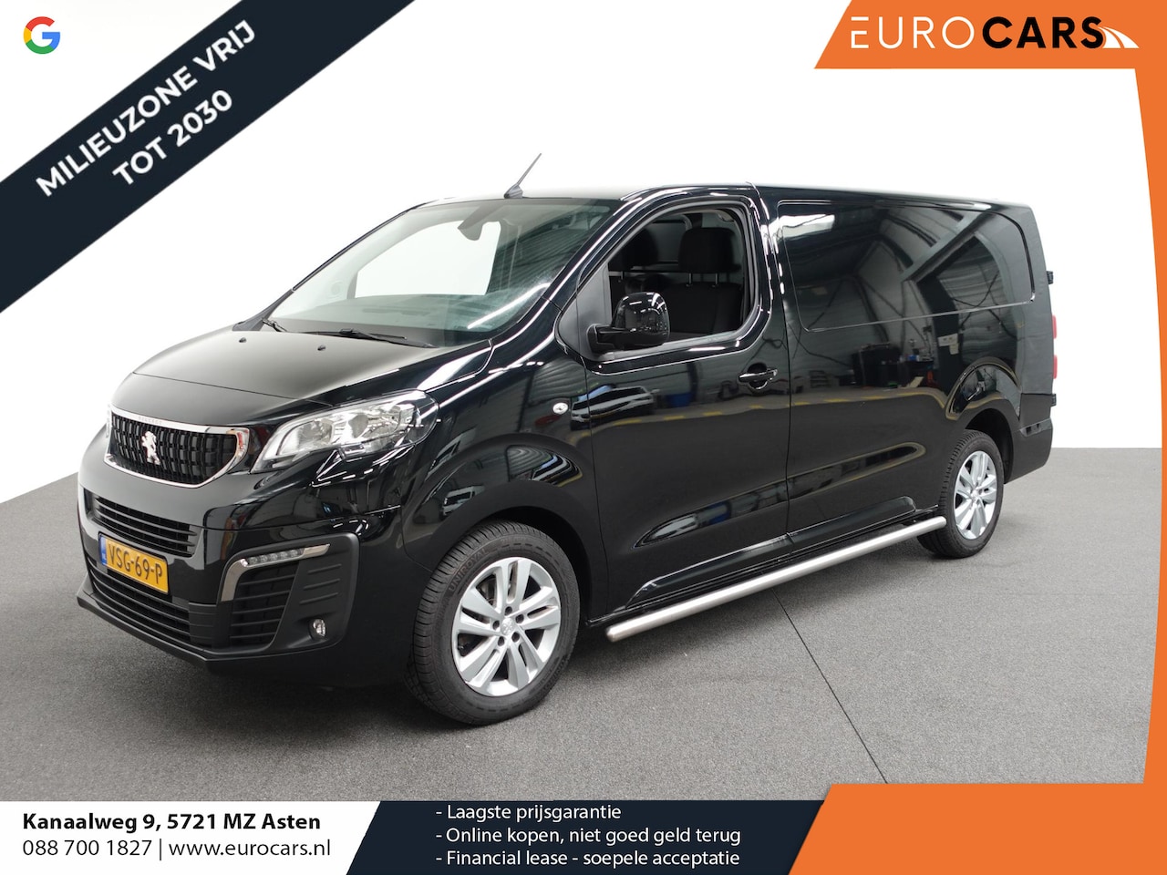 Peugeot Expert - 2.0 BlueHDI 180PK Long Premium Airco  App-Connect  LM Velgen Trekhaak Sidebars - AutoWereld.nl