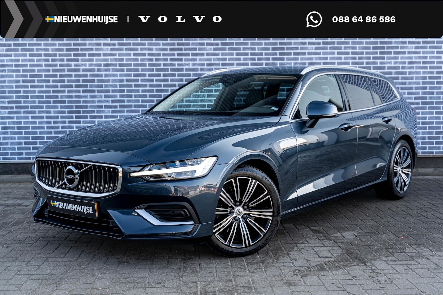 Volvo V60 - 2.0 B4 Inscription | Navigatie | Lederen Bekleding | Adaptieve Cruise Control | Camera | S - AutoWereld.nl