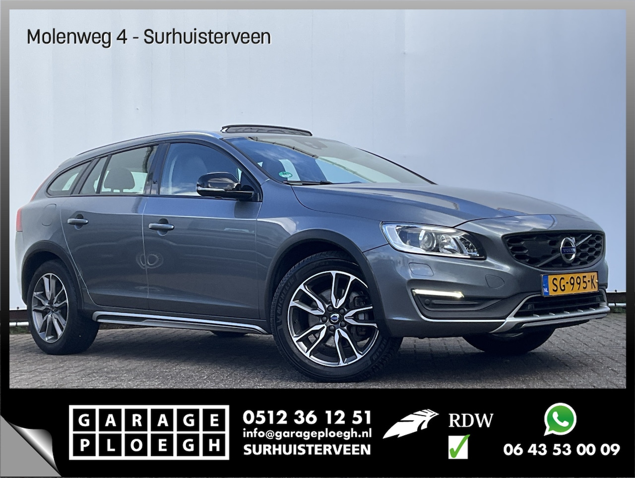 Volvo V60 Cross Country - 2.0 T5 Polar+ Pano Memory Camera Navi Dealer Onderhouden!! - AutoWereld.nl