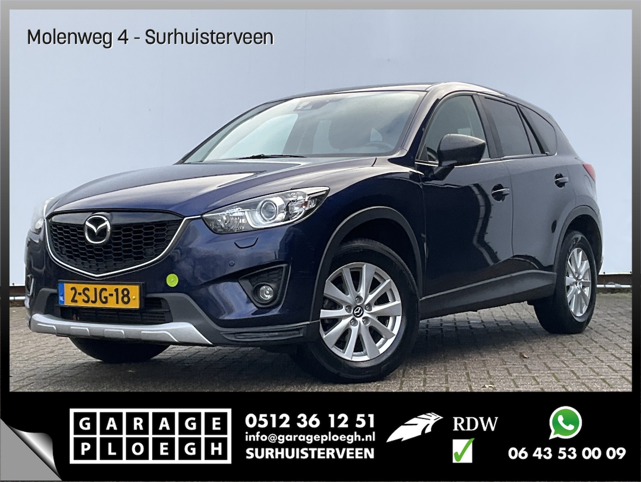 Mazda CX-5 - 2.2D Skylease+ 2WD Trekhaak Nav/Cruise Stoelverw Pdc Clima EXPORT?! - AutoWereld.nl