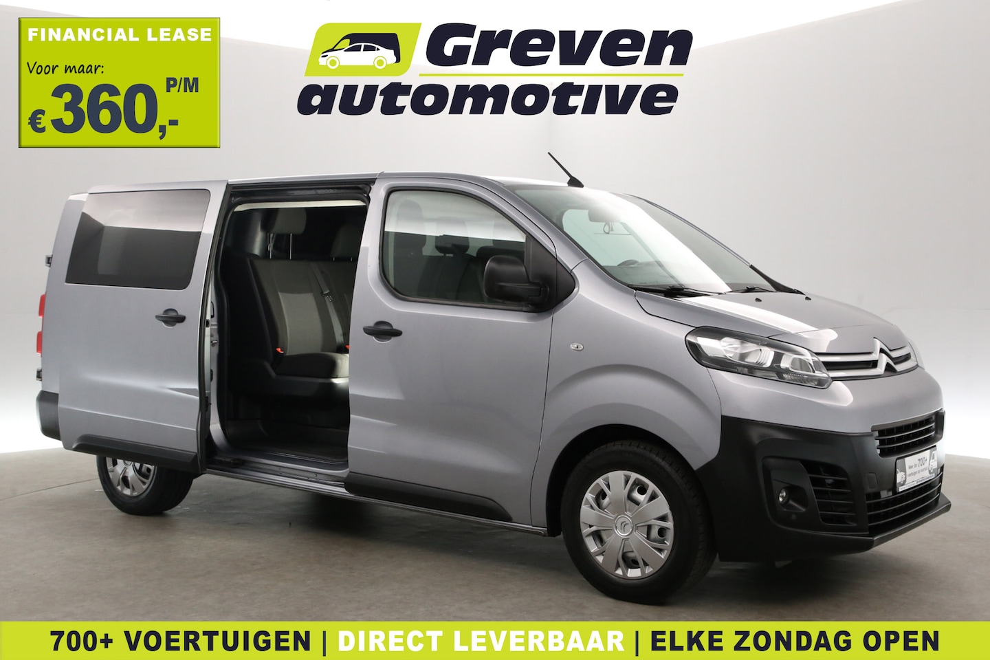 Citroën Jumpy - 2.0 BlueHDI I L3H1 | DC | 6 Zits | Airco | Cruise | Carplay | Trekhaak | Parkeersens. - AutoWereld.nl