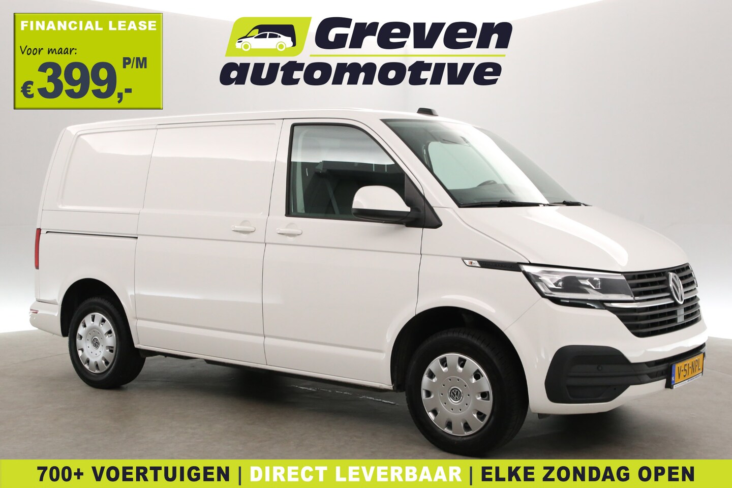Volkswagen Transporter - 2.0 TDI 150PK L1H1 | Aut. | Airco | Adap. Cruise | 3 Zits | Carplay | Navi | Stoelverw. | - AutoWereld.nl