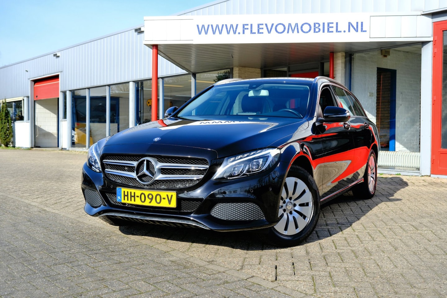 Mercedes-Benz C-klasse Estate - 180 Ambition Aut. LED|Navi|Half Leder|Sportstoelen - AutoWereld.nl