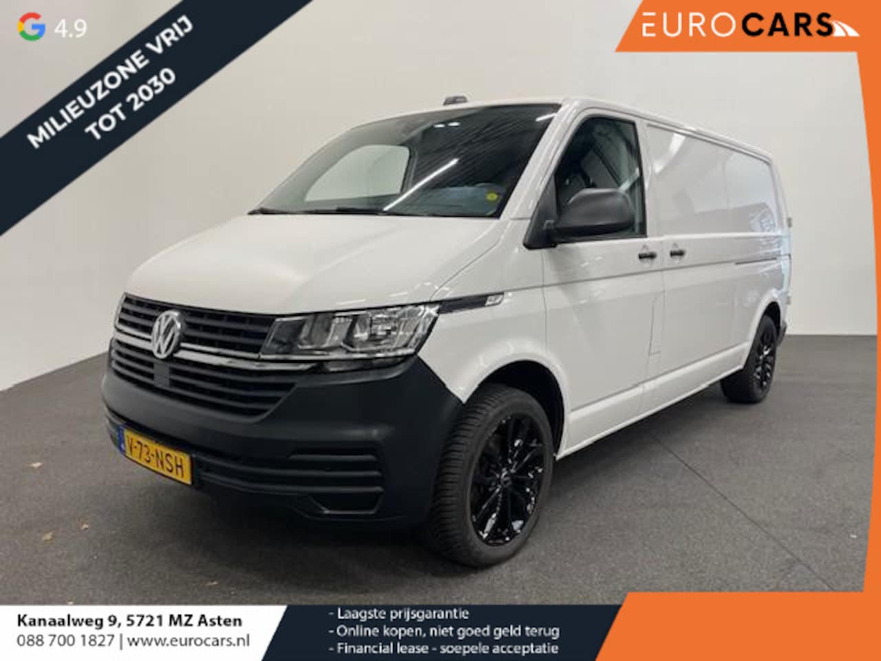 Volkswagen Transporter - 2.0 TDI L2H1 Trendline Airco Cruise Control 2x schuifdeur Trekhaak Parkeersensoren - AutoWereld.nl
