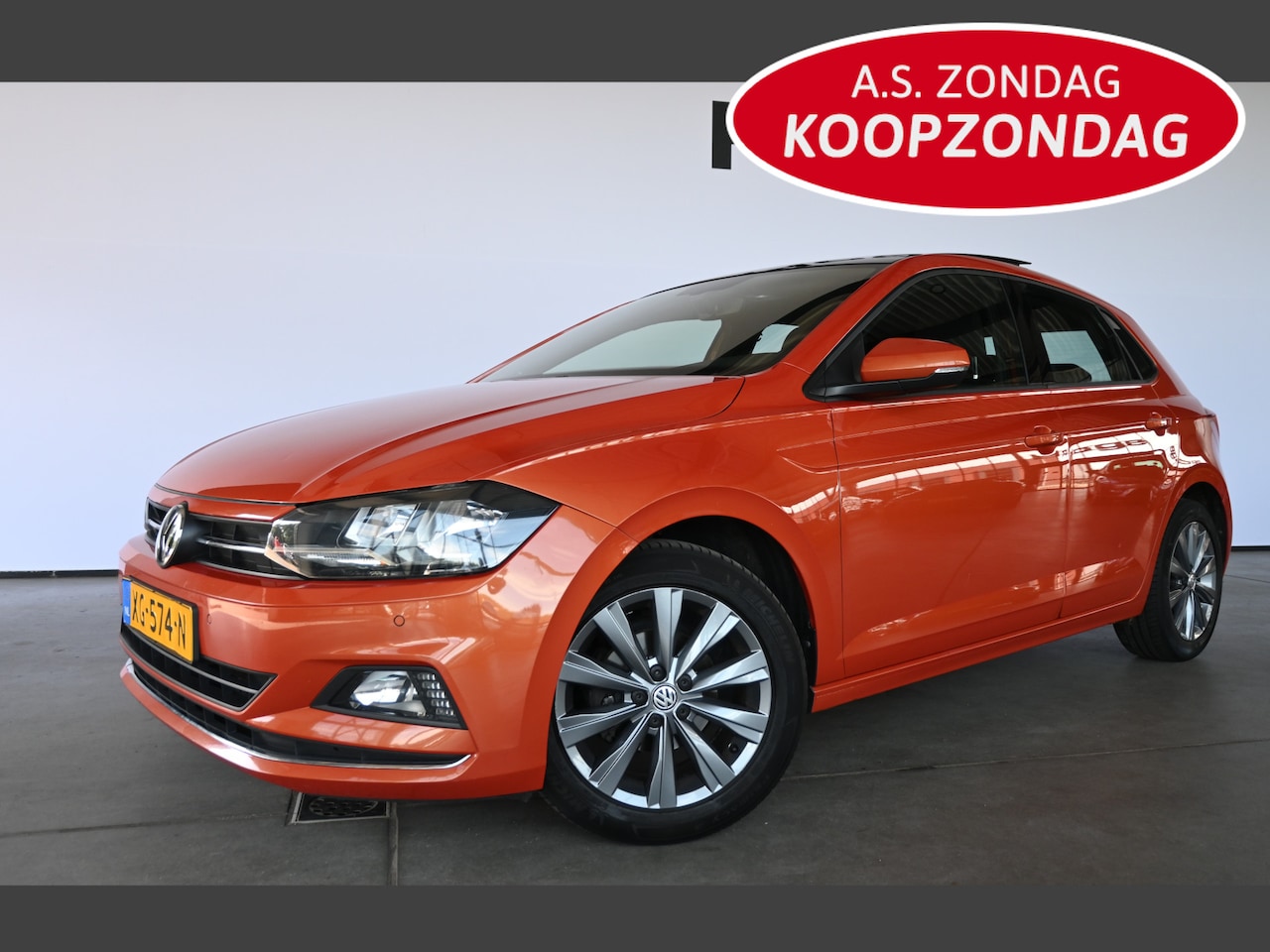 Volkswagen Polo - 1.0 TSI Highline Clima Panoramadak Stoelverwarming Carplay Rijklaarprijs Inruil Mogelijk! - AutoWereld.nl