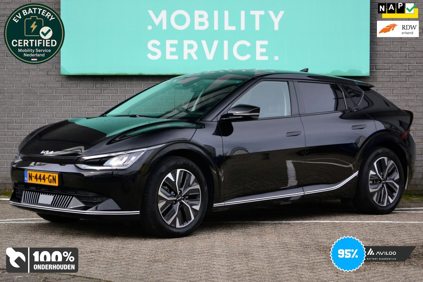 Kia EV6 - Plus 77.4 kWh SOH95% Carplay LED W.pomp Leder - AutoWereld.nl