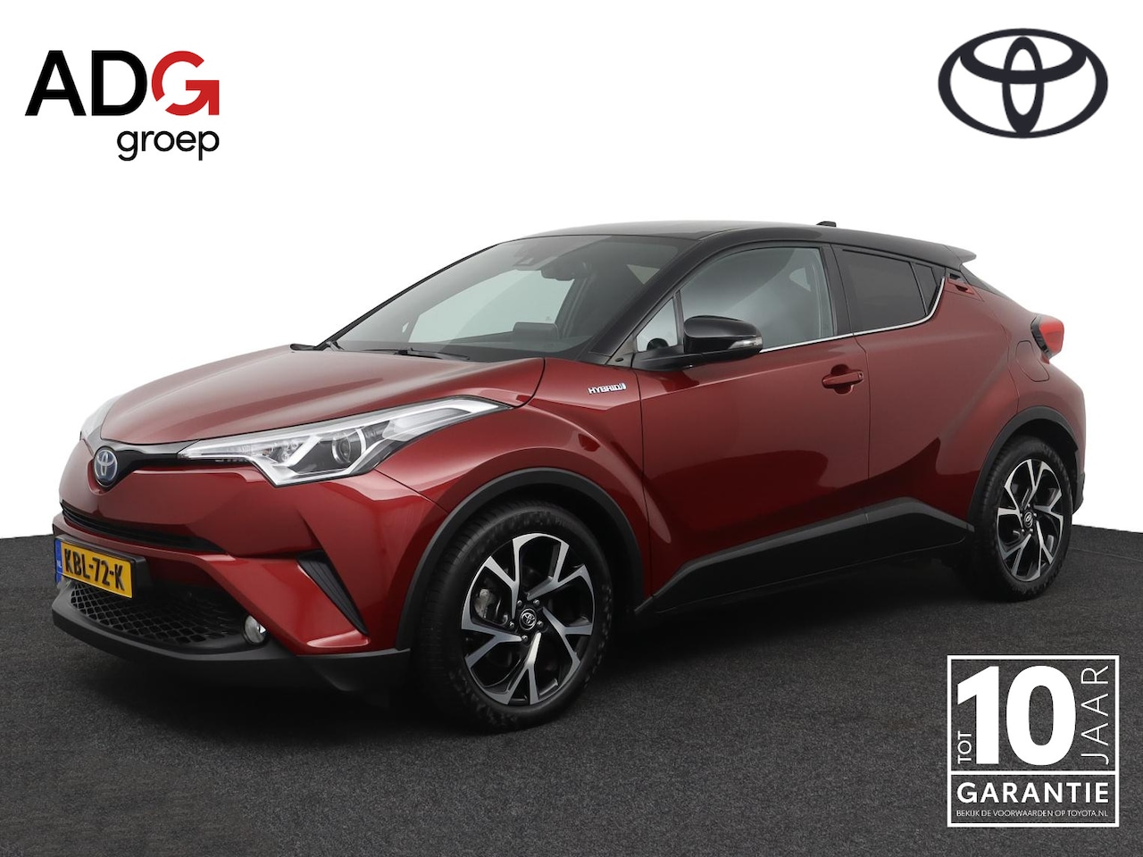 Toyota C-HR - 1.8 Hybrid Bi-Tone | Stoelverwarming | Trekhaak | Navigatie | Keyless | Parkeersensoren | - AutoWereld.nl