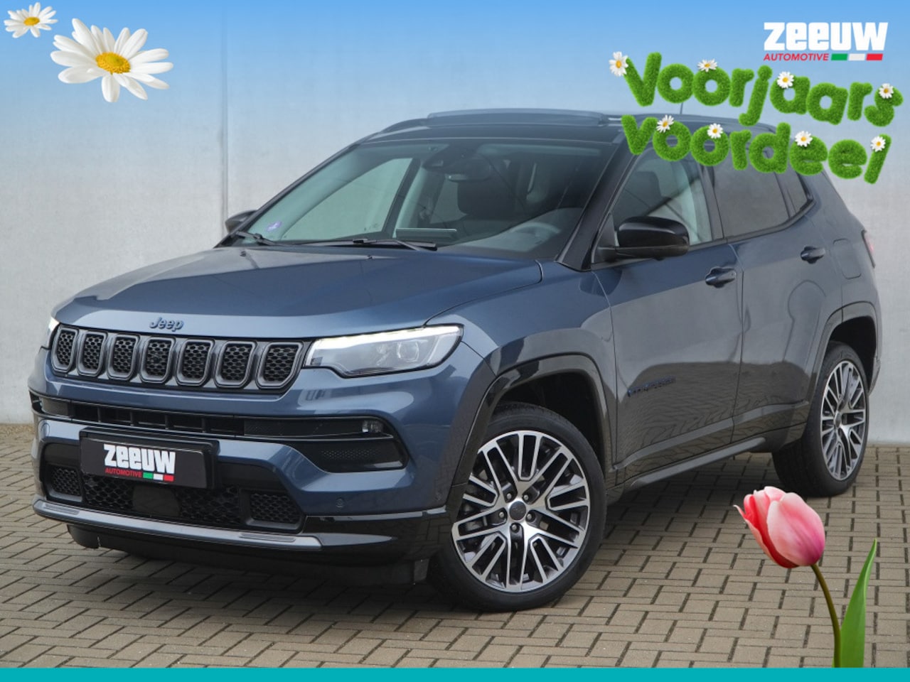 Jeep Compass - 4xe 240 PK Hybrid Summit | Pano | Safety | 360cam | 19" - AutoWereld.nl