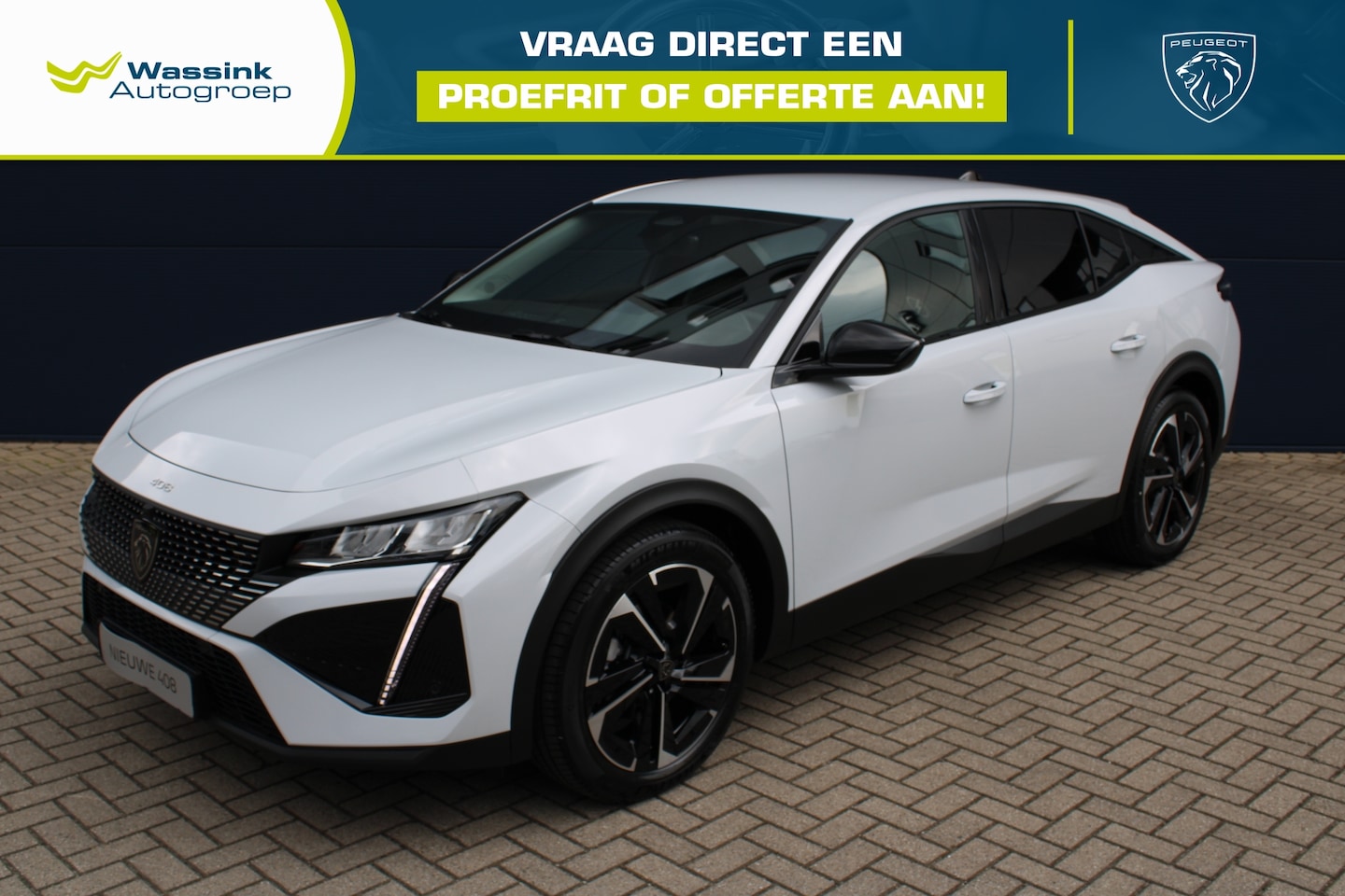 Peugeot 408 - 1.2 Hybrid 145PK e-DCS6 Allure | Stoelverwarming | Navigatie | 360 camera | 19" | Parkeers - AutoWereld.nl