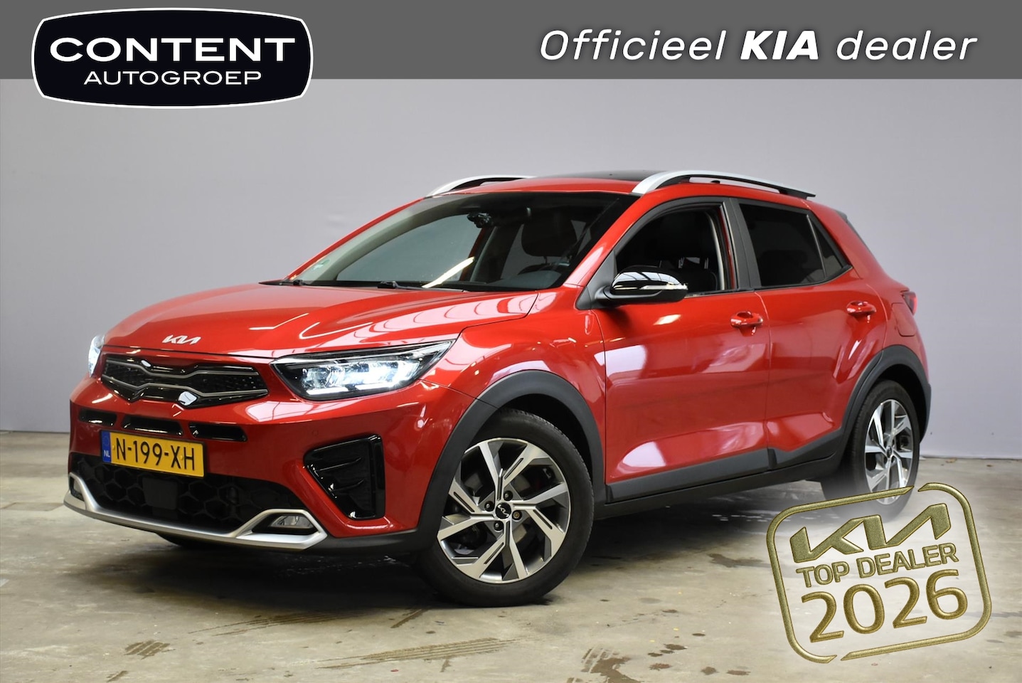 Kia Stonic - 1.0 T-GDi 100pk GT-PlusLine Stoelverwarming Afn. trekhaak - AutoWereld.nl