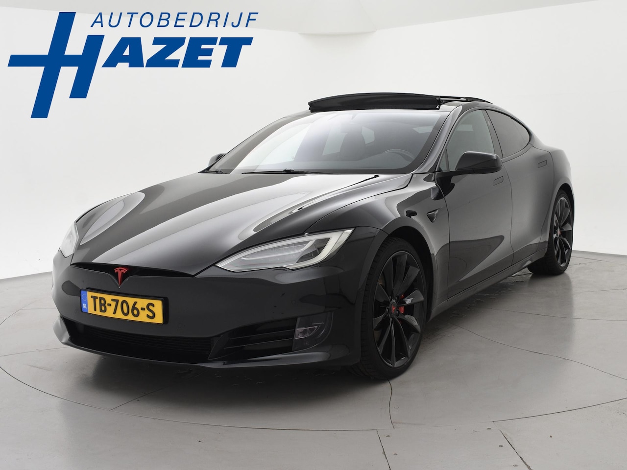 Tesla Model S - 100D PERFORMANCE P100D 612 PK + 21 INCH | AUTOPILOT | CARBON | SCHUIFDAK| LUCHTVERING - AutoWereld.nl