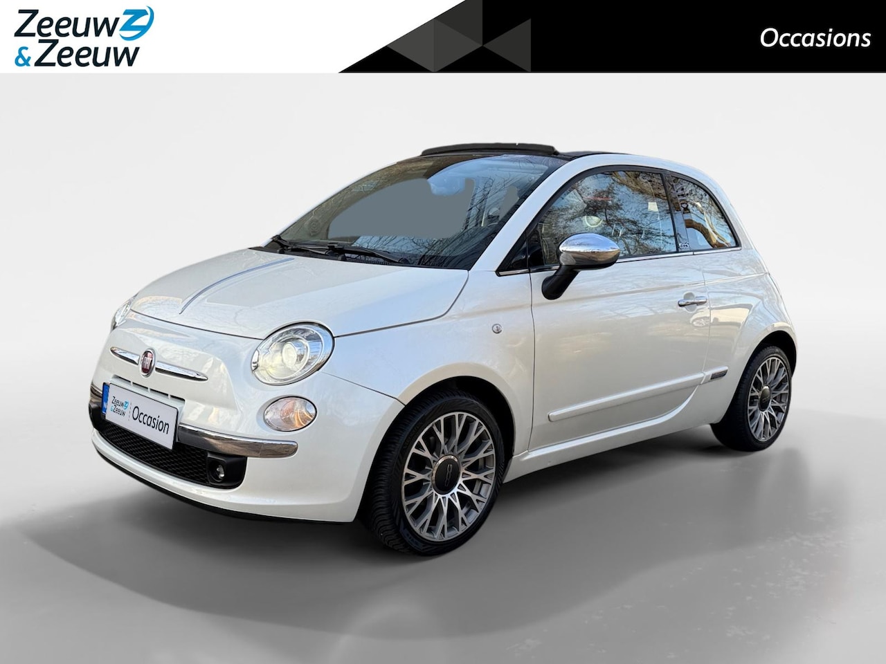 Fiat 500 C - 0.9 TwinAir Rock | Cabrio | Airco | Lichtmetalen velgen | Leder | - AutoWereld.nl