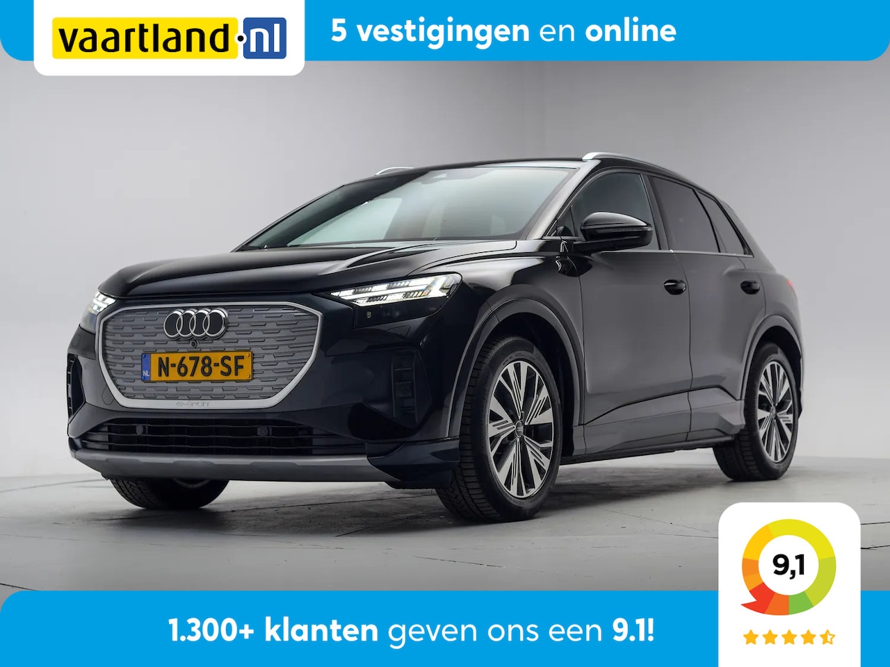 Audi Q4 e-tron - 40 Launch edition Advanced 77kWh 3-fase [ LED Sportstoelen Navi Stoelverwarming ] - AutoWereld.nl