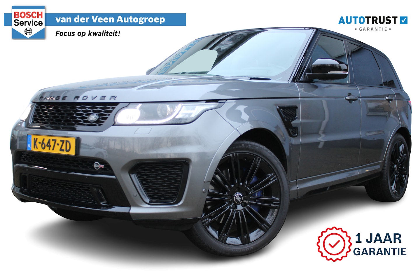 Land Rover Range Rover Sport - 5.0 V8 Supercharged SVR | 551PK | Panorama dak | Carbon interieur | Luchtvering | Meridian - AutoWereld.nl