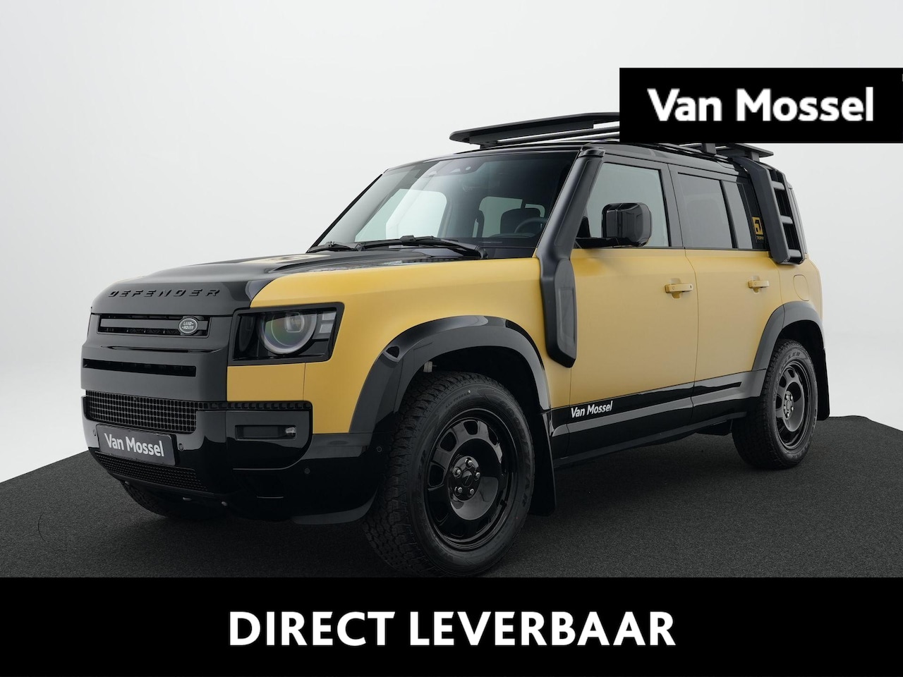 Land Rover Defender 110 - 2.0 P300e 110 Trophy Edition | Deep Sandglow Yellow | Off-Road Pack | Cold Climate Pack - AutoWereld.nl