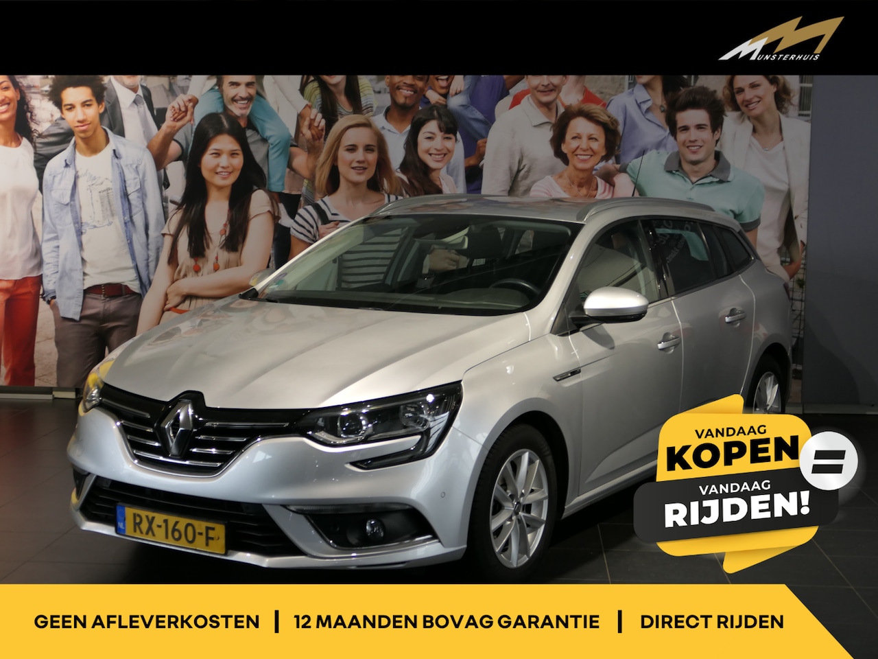 Renault Mégane Estate - 1.2 TCe Limited - Dodehoek - Parkeerassistent - Inklapbare buitenspiegels - Sensor v+a - K - AutoWereld.nl