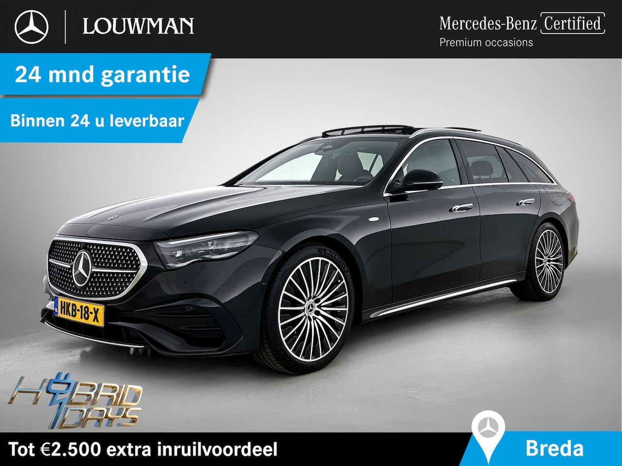 Mercedes-Benz E-klasse Estate - 300 e Sport Edition AMG Line | Night Pakket | Panoramadak | Lederen Bekleding | Diital Lic - AutoWereld.nl