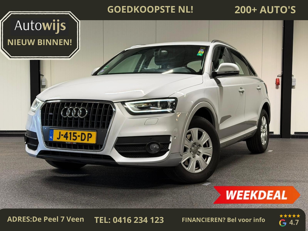 Audi Q3 - 2.0 TFSI quattro Pro Line|AUT|CAMERA|NAVI|LED|GOED ONDERHOUDEN - AutoWereld.nl