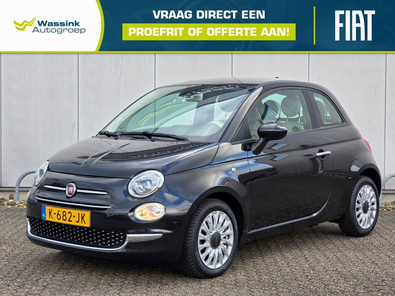Fiat 500 - 70pk Hybrid Lounge | Carplay / Android Auto | Cruise Control | Bluetooth | - AutoWereld.nl