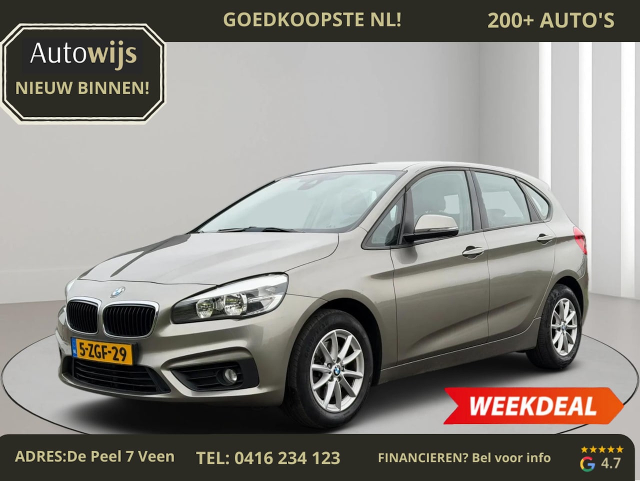 BMW 2-serie Active Tourer - 218i|AUT|NL AUTO|TREKHAAK|AIRCO|Cruise - AutoWereld.nl