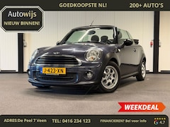 MINI Cabrio - 1.6 One Salt|NAVI|HALF LEER|99DKM|GOED ONDERHOUDEN