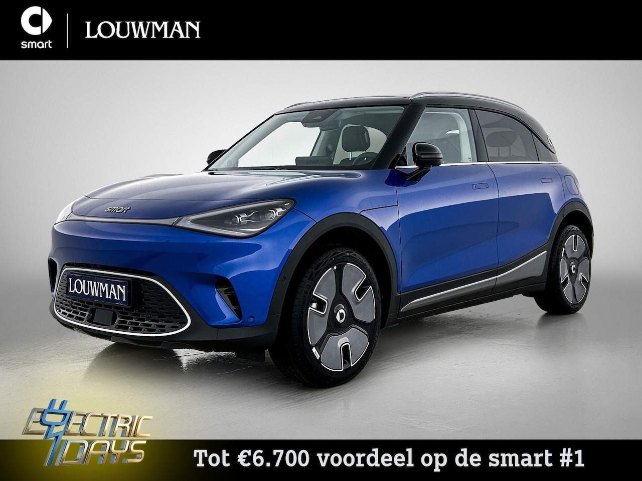 Smart #1 - Premium 66 kWh | VAN € 42.520 NAAR € 35.810 | Electric Days - AutoWereld.nl